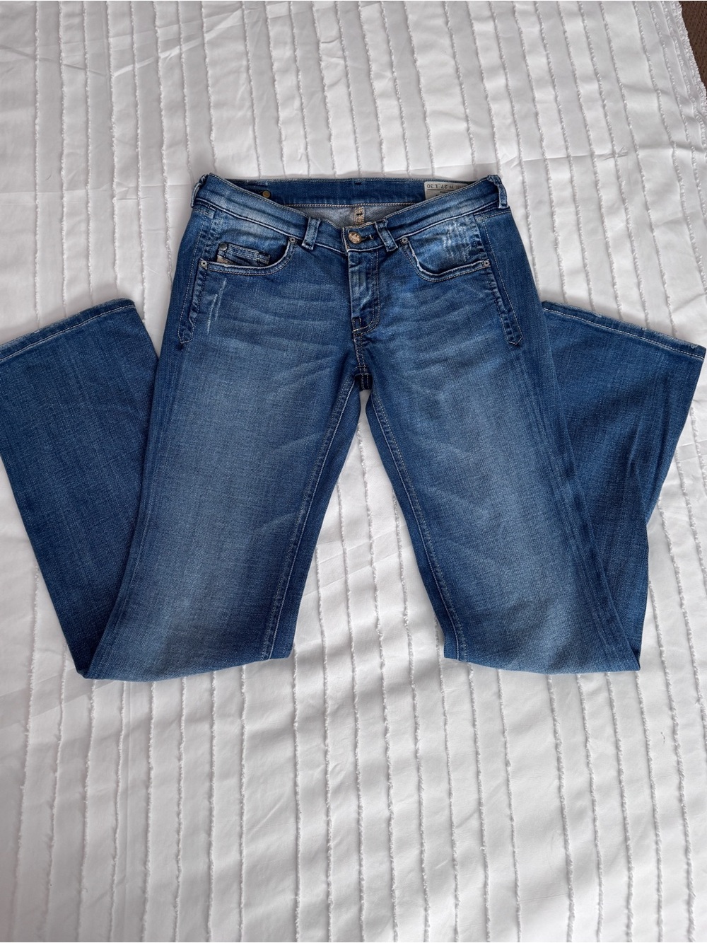 Diesel Women's Bootcut Jeans in Mid Blue